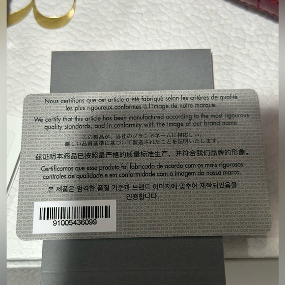 Lady Dior Small Cherry Red Pattern - Picture 10 of 14